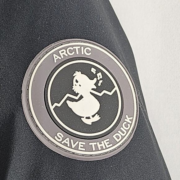 SAVE THE DUCK PLUMTECH GRAY HOODED INSULATED & ECO-FRIENDLY JACKET BOYS SIZE 10 - Picture 3 of 16